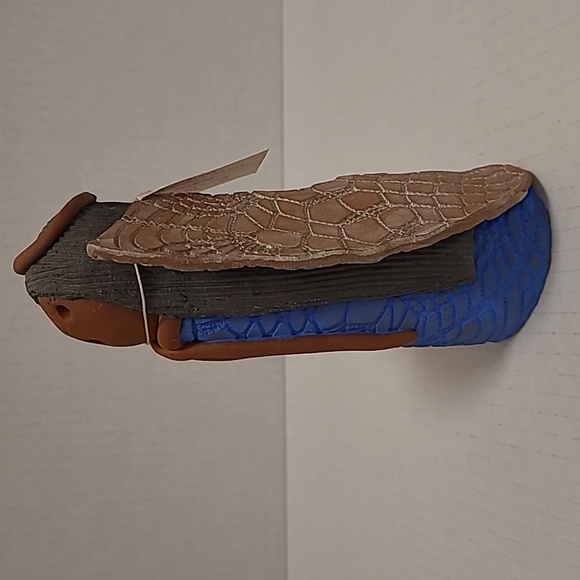 Handmade Signed Red Clay New Mexico Indian Angel by Debra Smith Wills - Picture 3 of 16